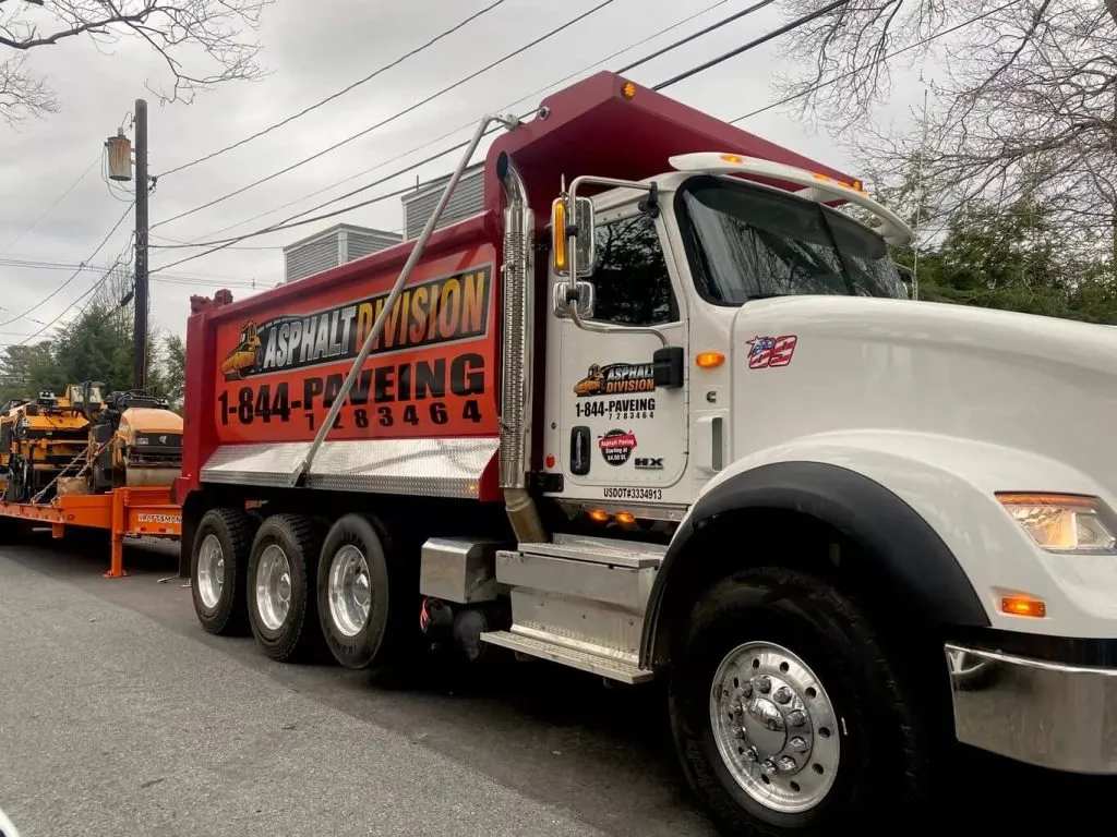 Asphalt Paving Contractors - Asphalt Division Company Truck Framingham MA